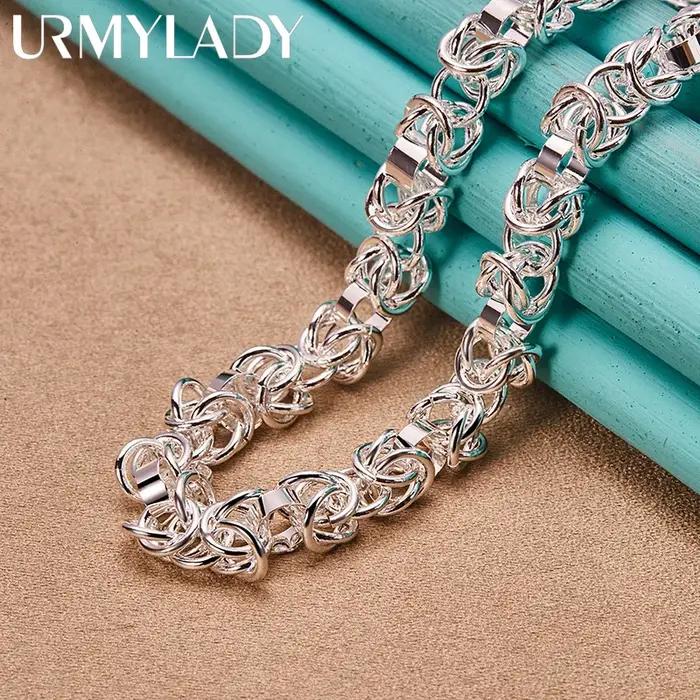 URMYLADY – collier multi-anneaux en argent Sterling 925 pour femmes, bijoux de charme à la mode pour