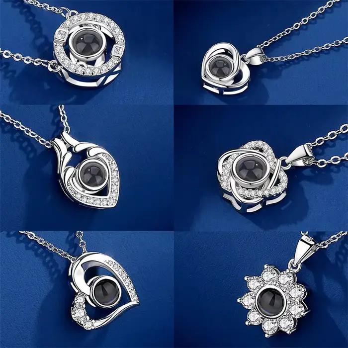 Collier Coeur Personnalisé avec Photo Intérieure Bijou Or Rose Pour Femmes Occasions Spéciales Anniversaire Souvenirs Précieux
