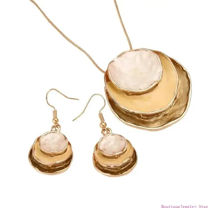 E1PE – ensemble bijoux à fleurs pour femmes
