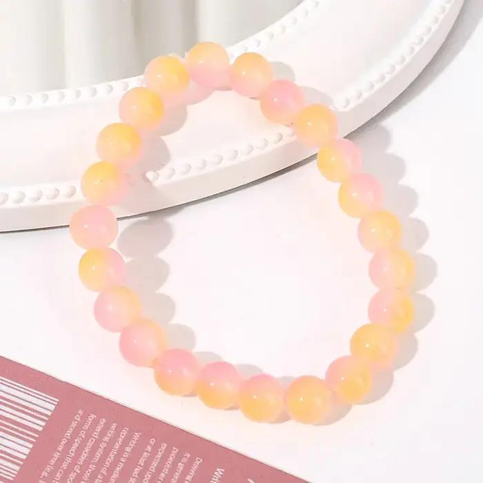 Bracelet élastique en pierre naturelle pour femme