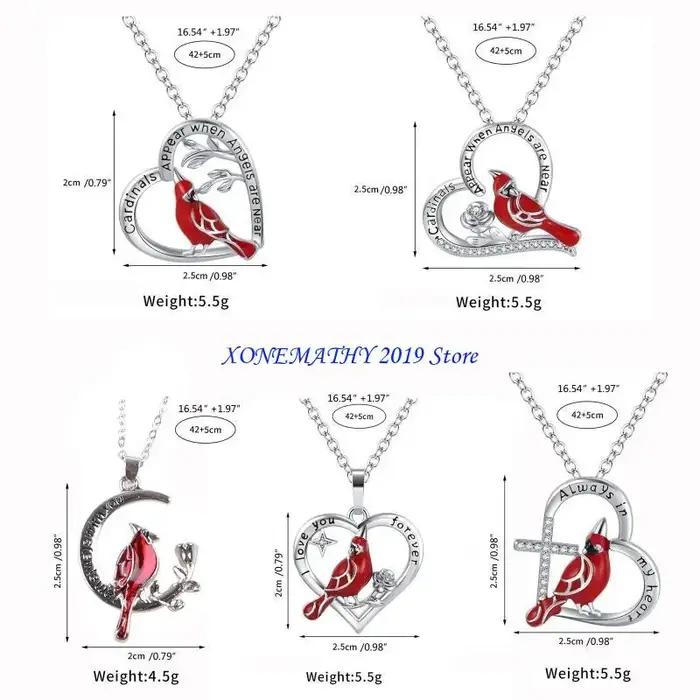 Collier en pierre semi-précieuse en forme d'oiseau rouge pour femmes, cadeau pour les occasions spéciales et quotidienne