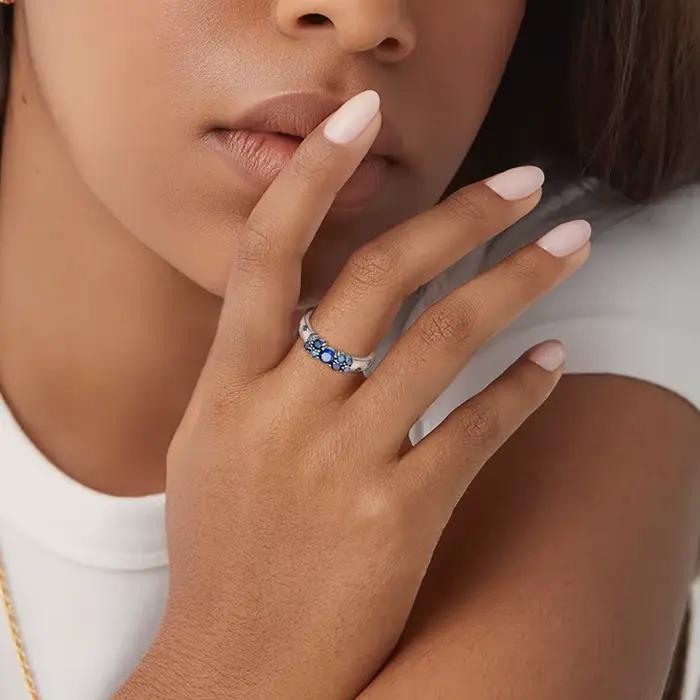Bagues originales en argent Sterling 925 avec Code étoile et Zircon pour femmes et filles, bijoux cadeaux d'anniversaire