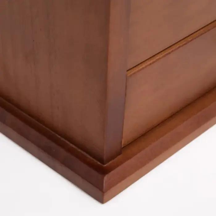Boîte de rangement de bijoux en bois massif