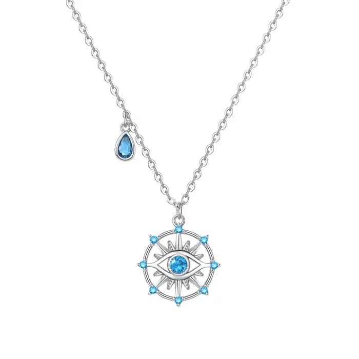 Collier original en argent plaqué avec zircone colorée en forme de feuille de Ginkgo pour femmes occasions spéciales cadeau anniversaire amitié amour