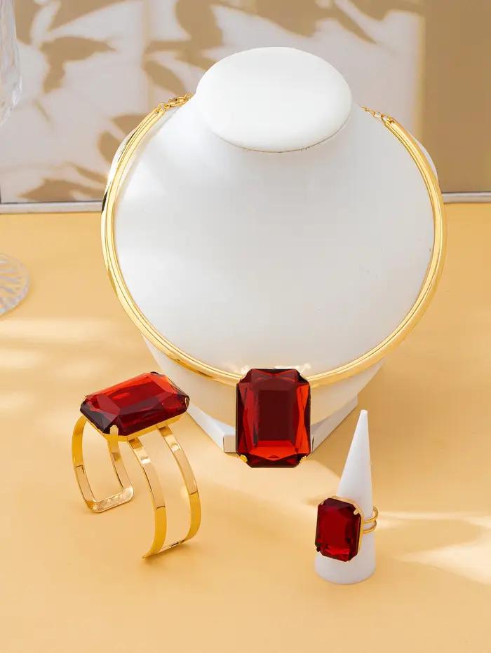 Ensemble de bijoux pour femmes en trois pièces