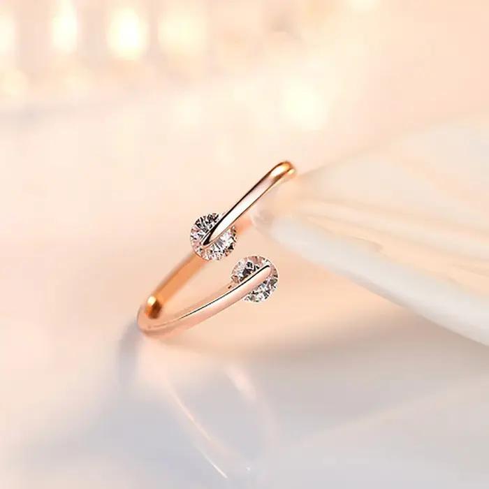 Bagues de mariage en cristal Zircon pour femmes
