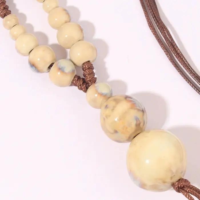 Bijoux ethniques, collier tissé à la main