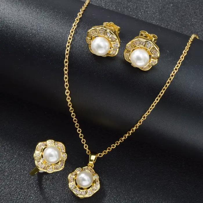 ZEADear – ensemble de bijoux plaqués or 18 carats