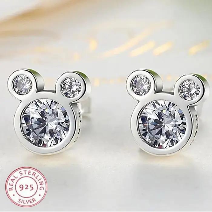 Boucles d'oreilles en argent Sterling 925 pour femmes, bijoux à la mode, cadeaux de fête de fiançail
