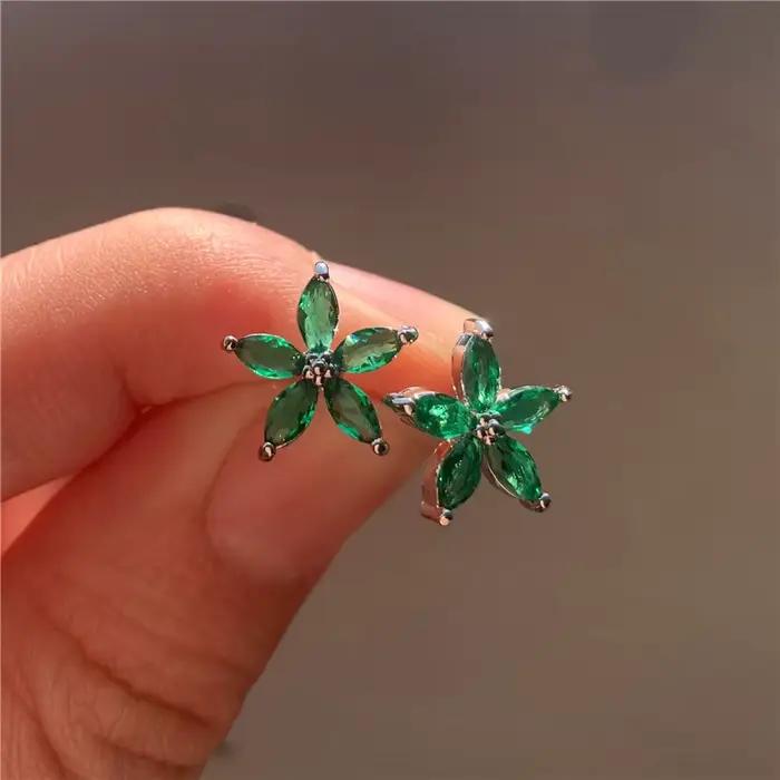 Boucles d'oreilles étoile en argent sterling 925 avec zircone cubique pour femme, bijoux de mariage, occasions spéciales et cadeaux romantiques