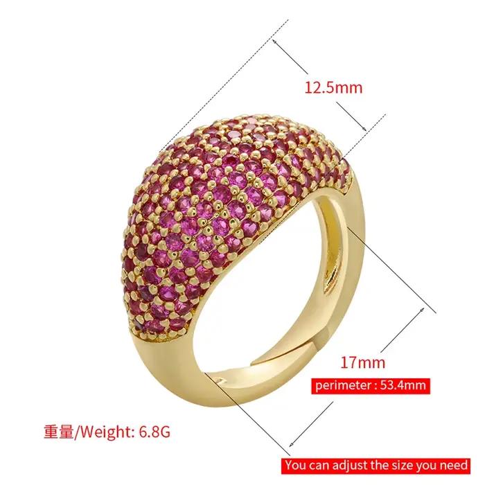 ZHUKOU – bague créative couleur or pour femmes