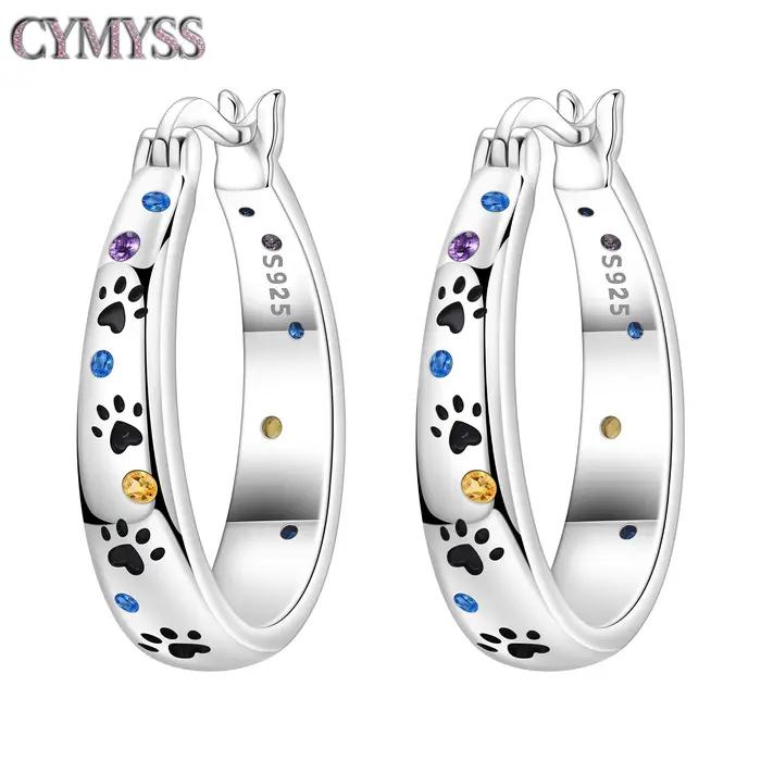 Boucles d'oreilles en argent sterling 925, élément animal, éléphant, panda, oiseaux, perroquet, bijoux originaux pour femmes, cadeau de fête