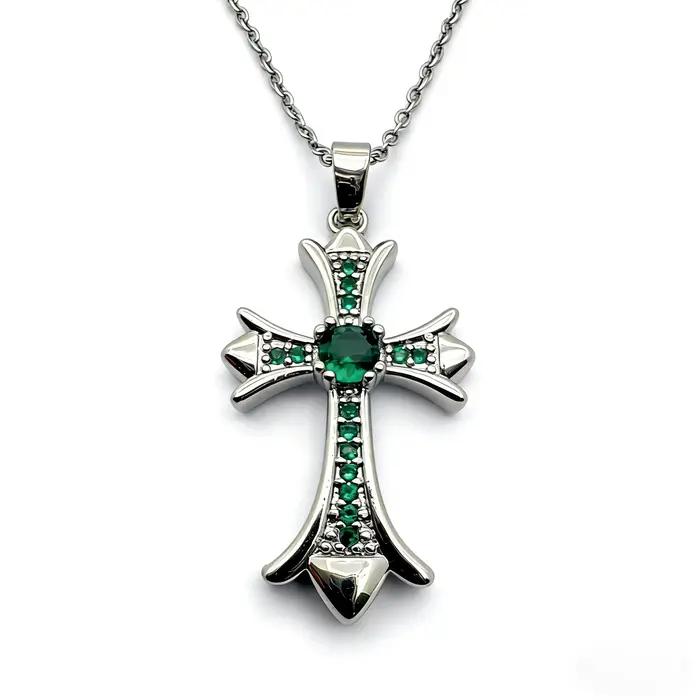 Collier pendentif croix en cristal pour femme, avec zircon, croix religieuse, ras-de-cou chrétien, c