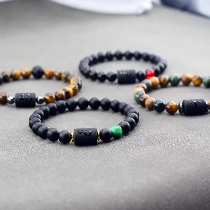 12 signes du zodiaque Bracelet Homme Constellation Bracelets hommes Cancer vierge lion balance Bracelet femmes amitié cadeau bijoux à portée de main