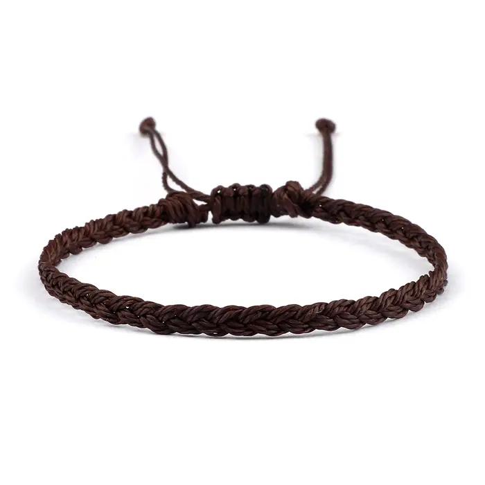 Bracelets tressés classiques faits à la main pour femmes et hommes réglables avec dentelle et fermoir de sécurité pour occasions spéciales et cadeaux