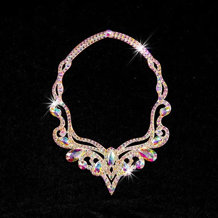 Collier ras du cou, Costume égyptien ancien, bijoux de danse du ventre, strass scintillants, accessoire de Costume, scène de spectacle de photographie