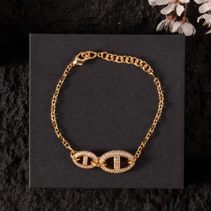 Bracelet à brins couleur or pour femme, feuilles de bijoux tendance, cadeau d'anniversaire pour mère, amies, occasions spéciales
