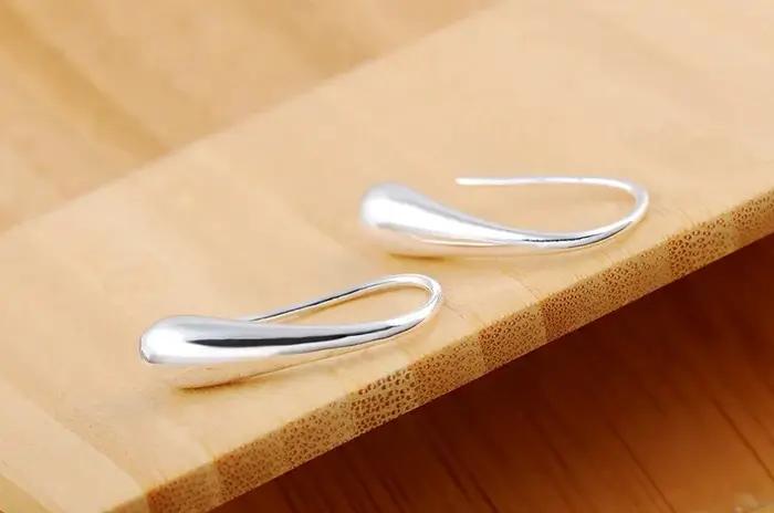 Boucles d'oreilles goutte d'eau en argent 925 pour femmes élégantes, bijoux mode pour occasions spéciales et cadeaux de mariage
