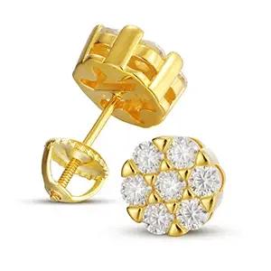 Boucles d'oreilles rondes Moissanite Dimond D Document pour femmes et hommes, argent regardé 925, mode exquise, oreille Rotterdam, bijoux de mariage, cadeau