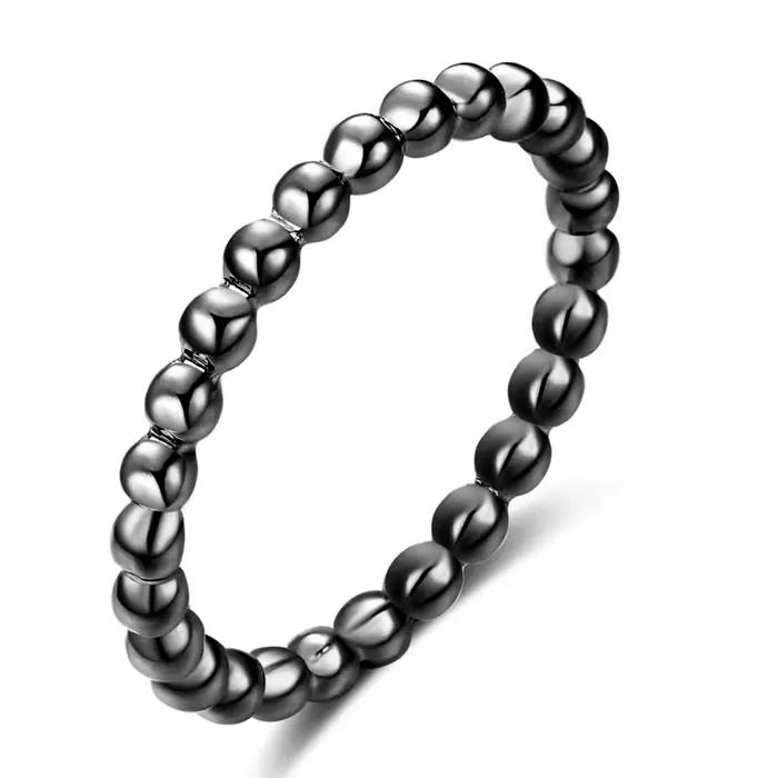 Anneau en acier inoxydable plaqué or 18 carats avec pierre principale colorée pour femmes tracker d'humeur et occasions spéciales