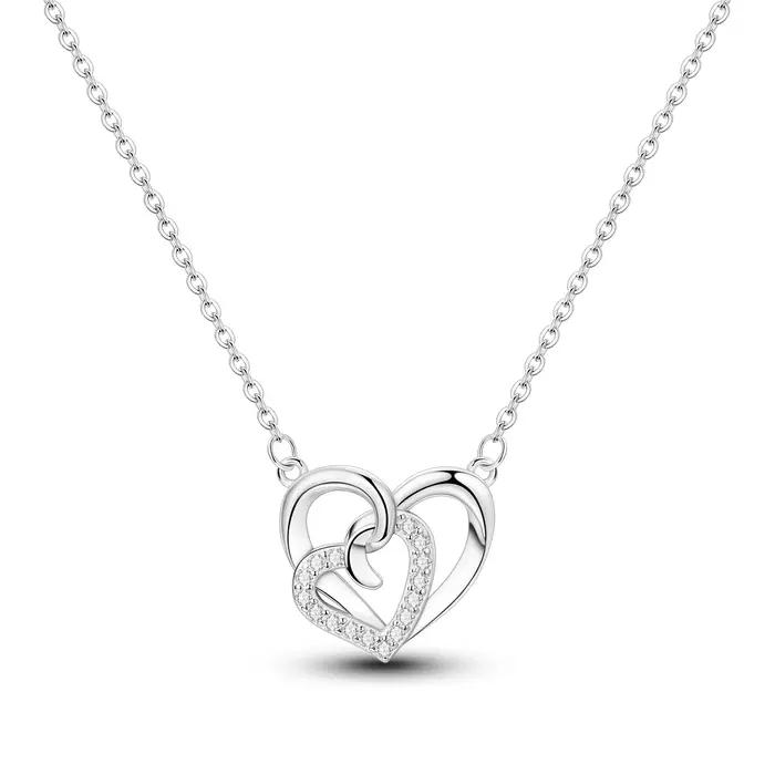 Collier pendentif en argent 925 pour femmes, collier Original en forme de cœur et de papillon, à la
