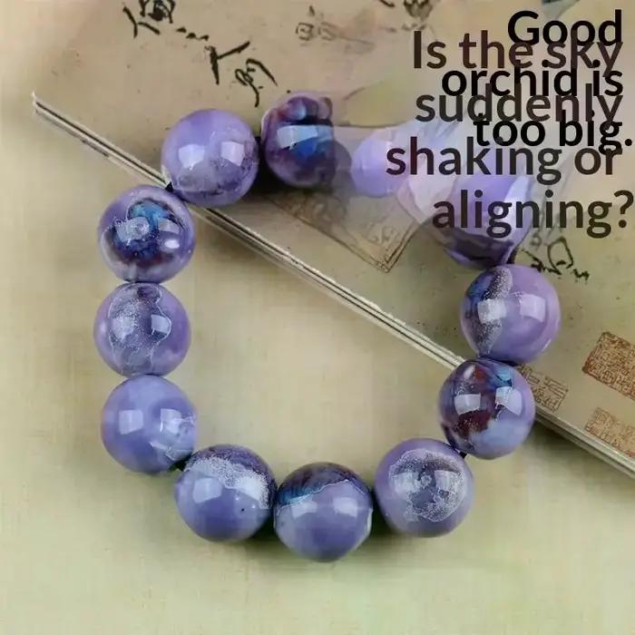 Bracelet en perles de céramique pour femmes, style vintage, en porcelaine, fait main, réglable, élégant, idée cadeau