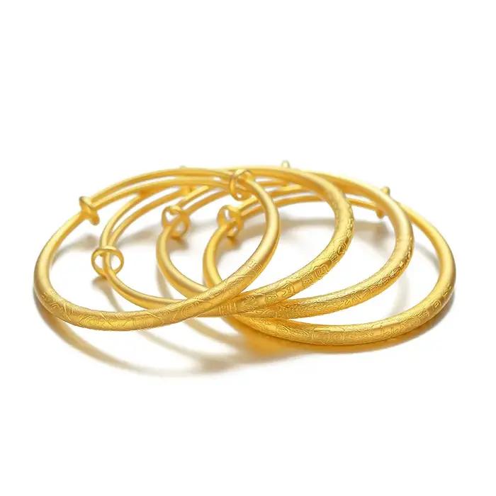 Bracelet boutique en or pur 18 carats pour femme