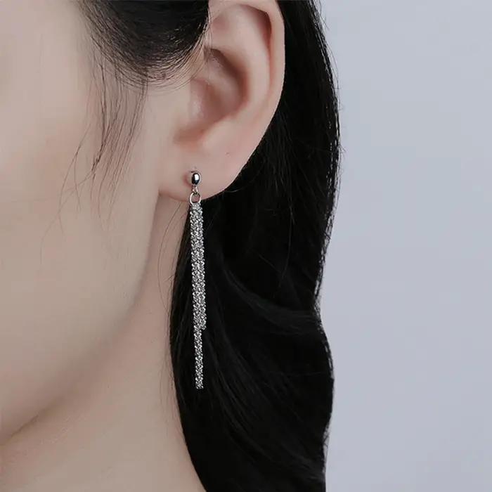 Boucles d'oreilles en acier inoxydable avec placage or 14 carats design géométrique classique pour femmes occasions spéciales étanches et hypoallergéniques