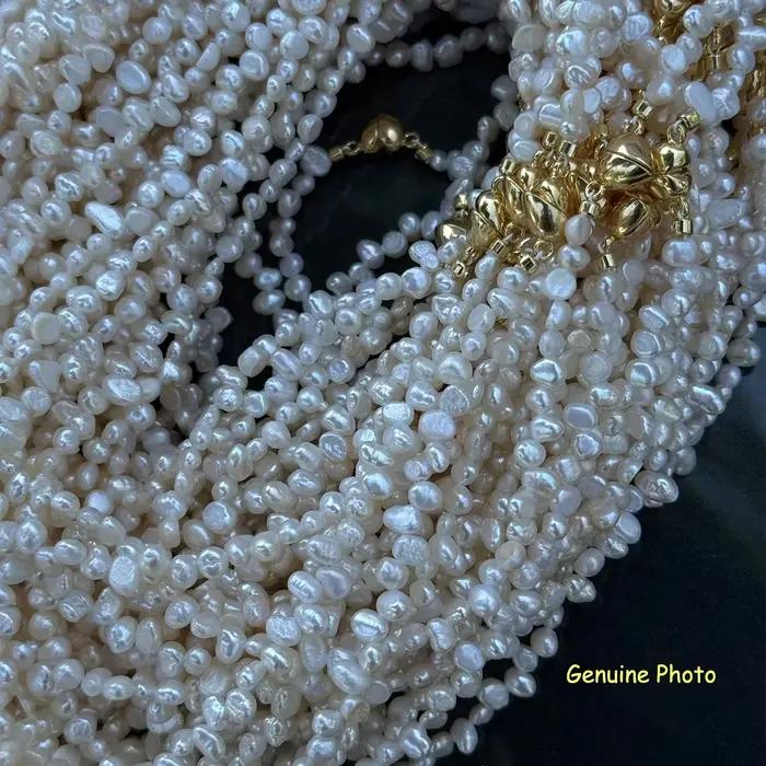  Collier de perles d'eau douce élégant pour femmes
