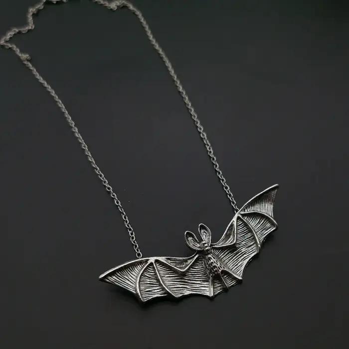 Collier chauve-souris Vampire Punk gothique perles chauve-souris pendentif chaîne collier ras du cou bijou Hip Hop pour femmes occasions spéciales