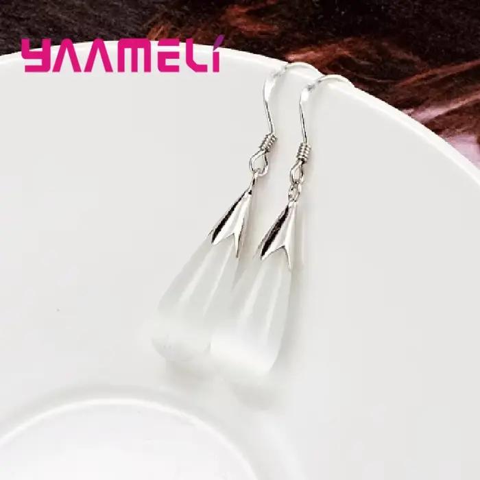 Ensemble de bijoux purs simples en argent Sterling 925