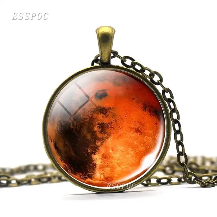 Collier de nébuleuse, pendentif astronomie de la galaxie, système solaire, bijoux de l'univers spati