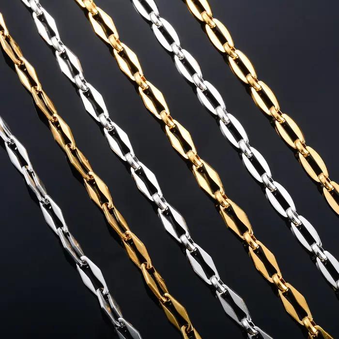 Collier Long de Base en Acier Inoxydable pour Homme et Femme