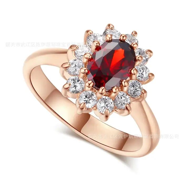 Bague CC&BYX en argent sterling sertie de zirconium bleu élégante pour occasions spéciales femmes alliances de mariage fiançailles mariage