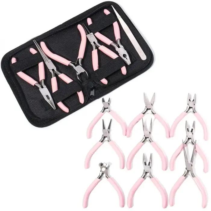 Pince à anneaux en acier inoxydable outil de bijouterie pour DIY facile à utiliser et durable pour débutants et professionnels