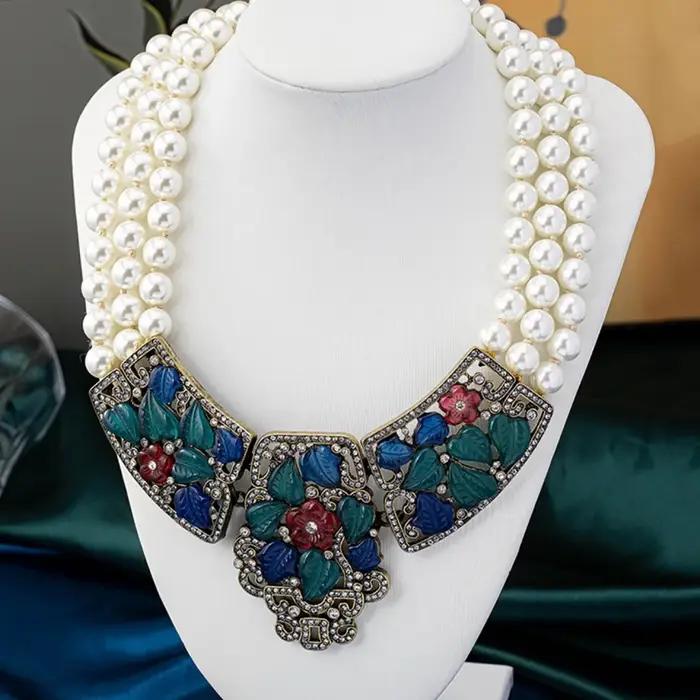 Collier surdimensionné rétro européen et américain