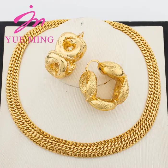 Ensembles de bijoux plaqués or 18 carats pour femmes