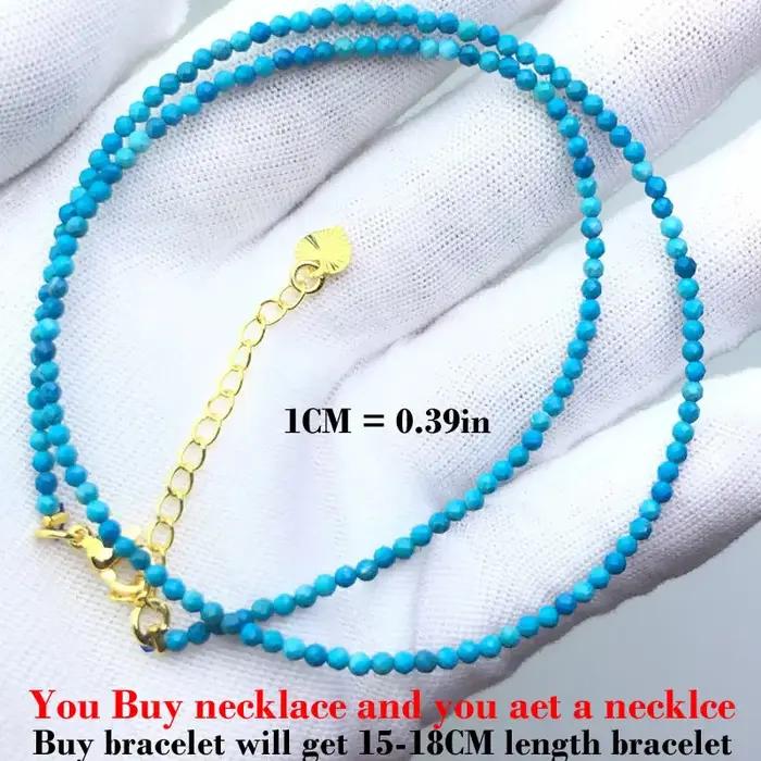 Ensemble de bracelets et colliers en pierre naturelle bohème Simple pour femmes