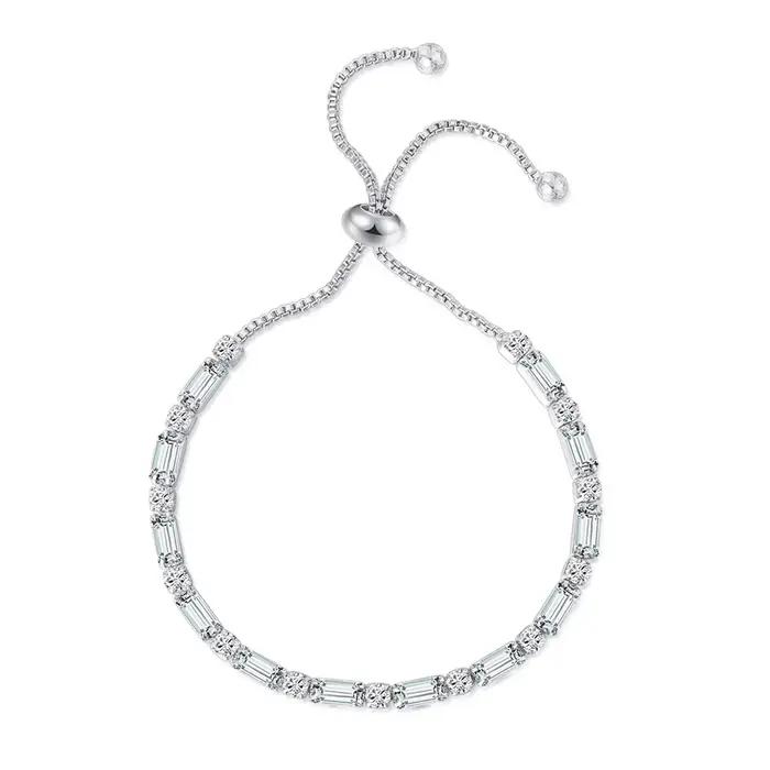 ChimSimple-Bracelet de Tennis en Or Rose pour Femme
