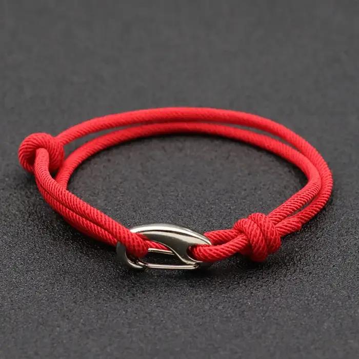 Bracelet marine à double couche en acier inoxydable pour homme et femme style décontracté occasionnellement marin élégant à offrir pour toutes les occasions