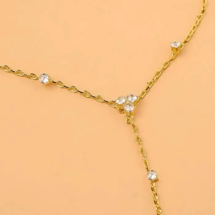 Bracelet de luxe en métal et cristal pour femmes