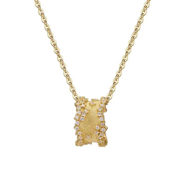 Collier en diamant à pointe brossée brillante, style palais rétro, ciel étoilé, breloques, chaîne classique, bijoux cadeaux pour fête, banquet