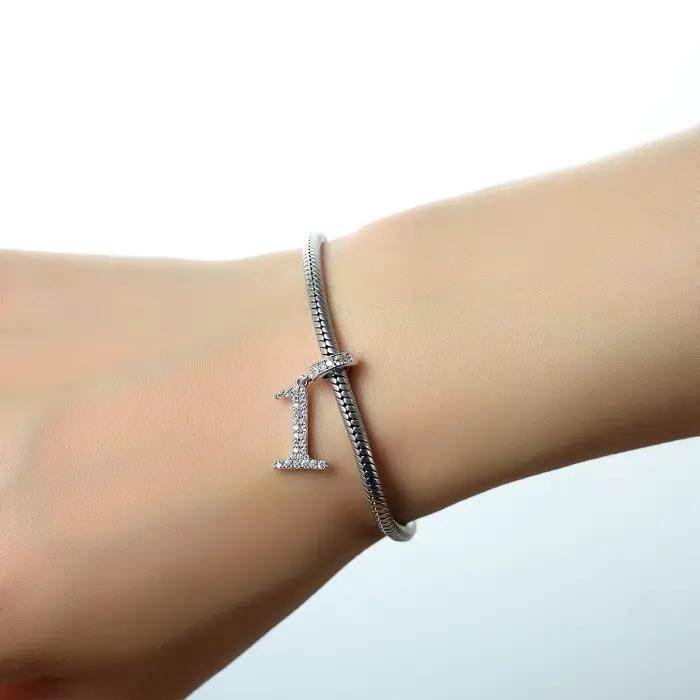 Nouveauté 2026 : Perles pendentifs numérotées en argent 925 pour bracelets