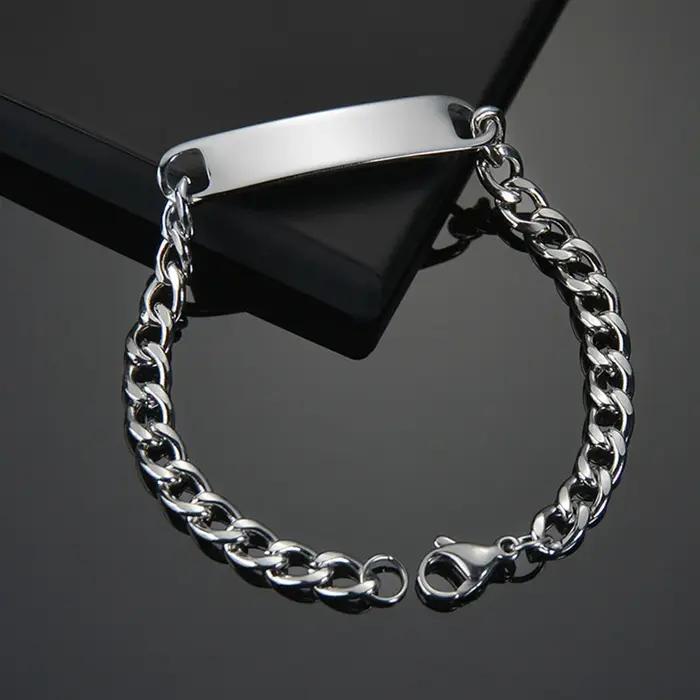 Nextvance nouveau nom personnalisé Bracelets en acier inoxydable graver Date Bracelet Bracelets pers