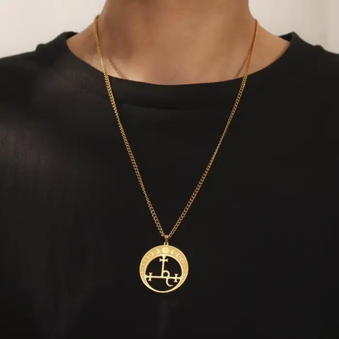 Mythologie païenne Sigil de Lilith collier Sigil de Lilith pendentif collier ésotérique Talisman Wiccan amulette bijoux cadeau pour les femmes