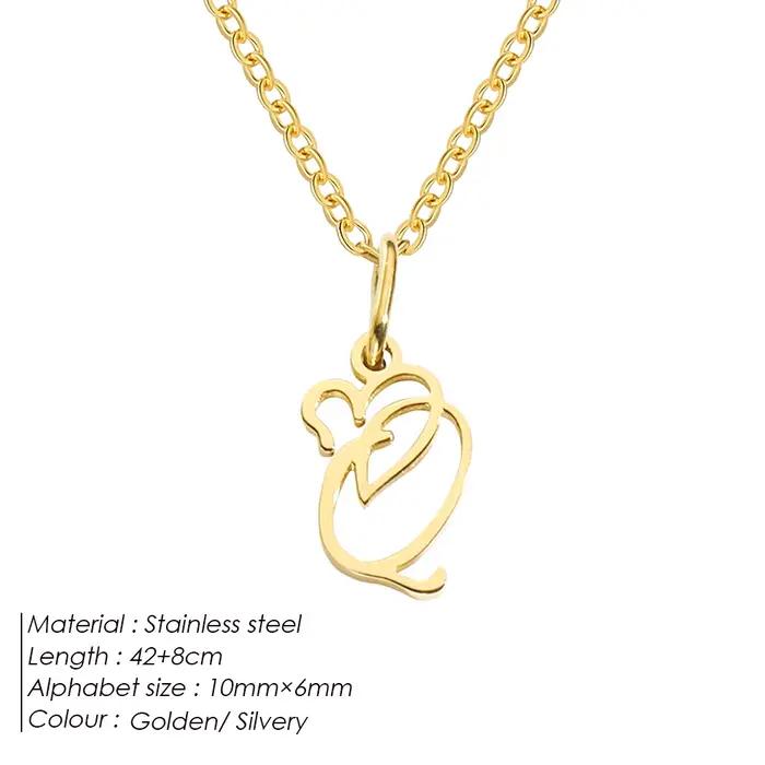 Collier initial en acier inoxydable pour femmes avec différents styles et couleurs minimalistes bijoux cadeau pour occasions spéciales