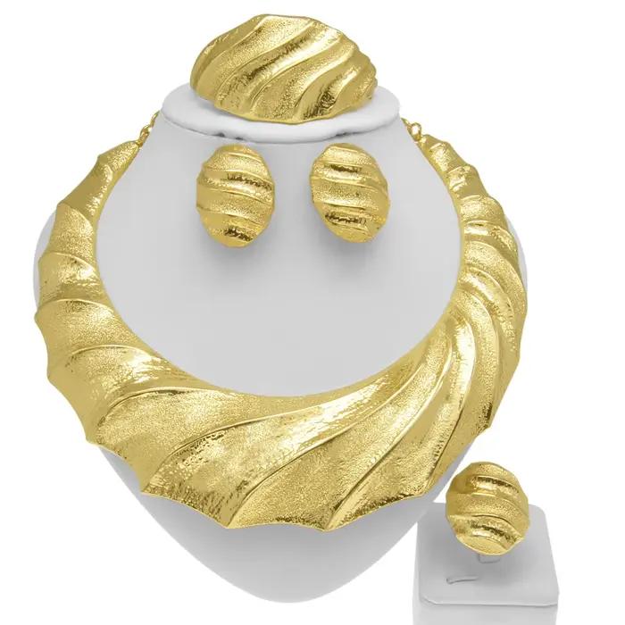 Ensembles de bijoux plaqués or de Dubaï pour femmes
