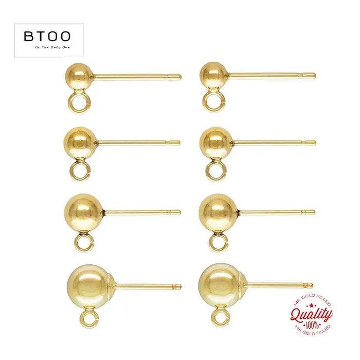 Boucles d'oreilles en or véritable 14 carats