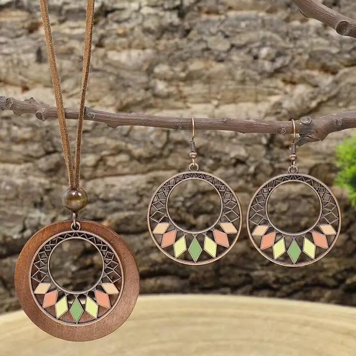 Boho Vacation-Ensemble de bijoux géométriques pour femmes