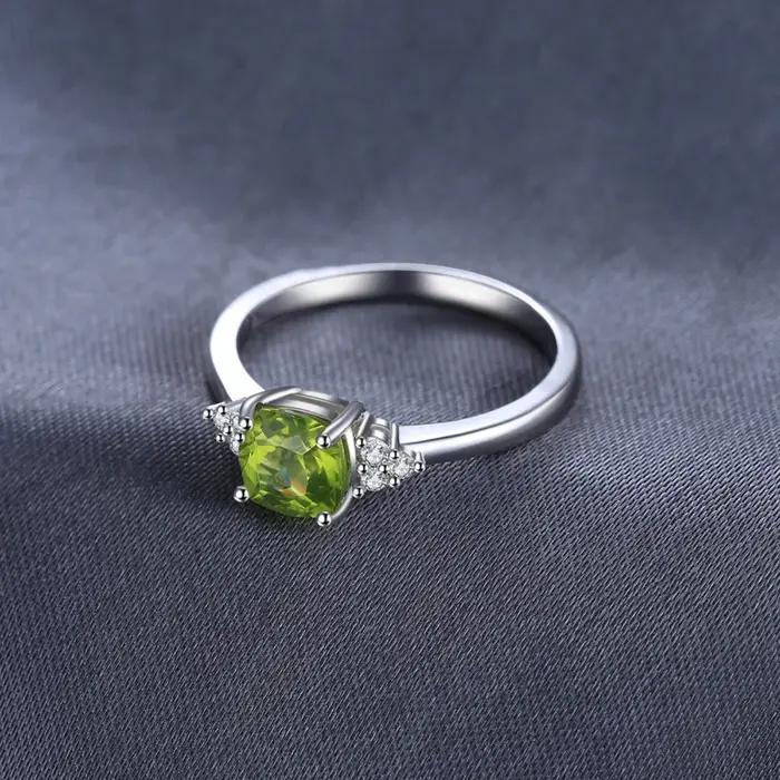 Bague Solitaire en argent Sterling 925